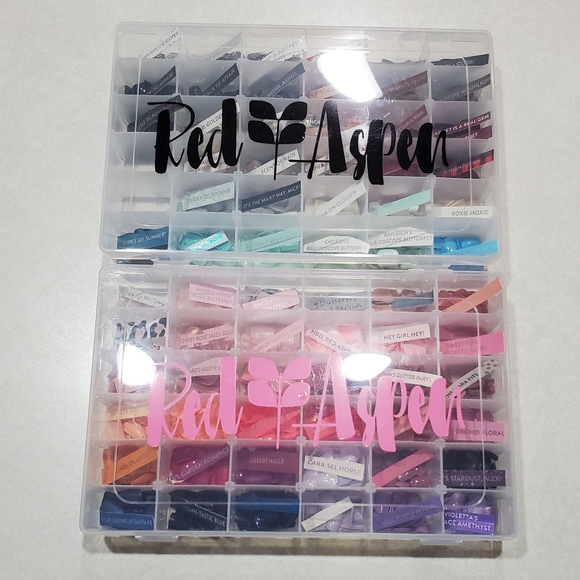 Lot of Red Aspen Nail Dashes Partial sets - Sparkle, shiny, pretty! - Picture 3 of 10